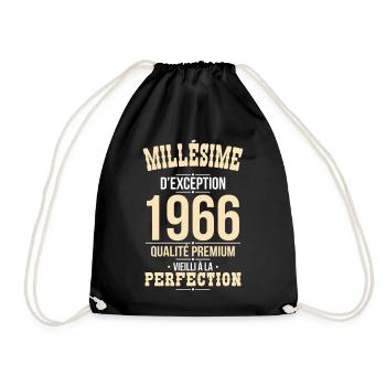 1966 – Millésime d’exception – Qualité premium - Sac de sport léger - noir - Devant