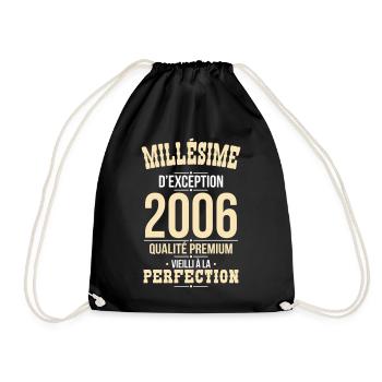 2006 – Millésime d’exception – Qualité premium - Sac de sport léger - noir - Devant