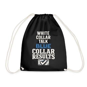 workers who are trained as welders and - Drawstring Bag - black - Front