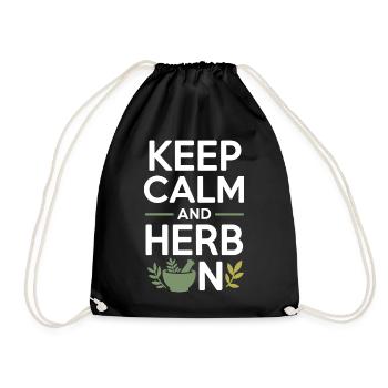 Certified Clinical Botanical Medicine Specialist  - Drawstring Bag - black - Front