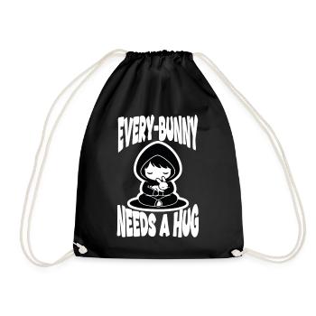 Lapin Hug Every-Bunny Manga Mignon - Sac de sport léger - noir - Devant