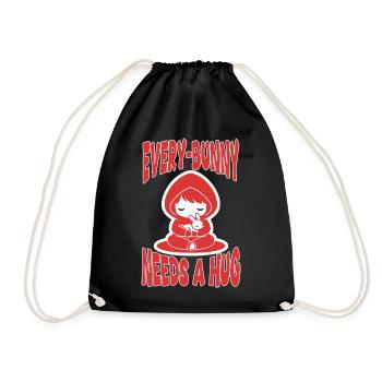 Lapin Hug Every-Bunny Manga Mignon - Sac de sport léger - noir - Devant