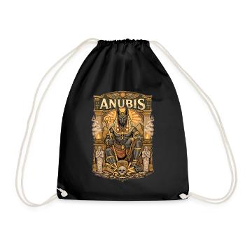 Throne of Anubis - Drawstring Bag - black - Front