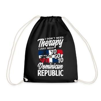 Drapeau de la République dominicaine Dom Rep Pride - Sac de sport léger - noir - Devant