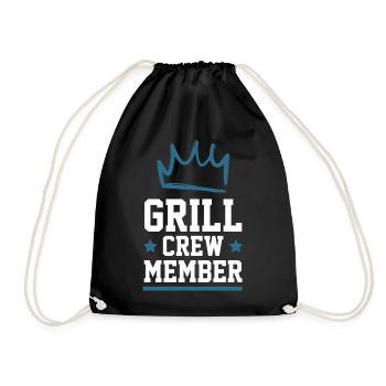 Grill Crew - Turnbeutel - Schwarz - Vorne
