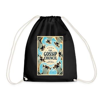 Der Gossip Council: Vintage Dog Circle - Turnbeutel - Schwarz - Vorne