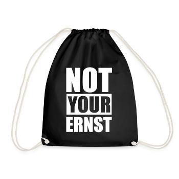 Not your Ernst - Design - Sac de sport léger - noir - Devant