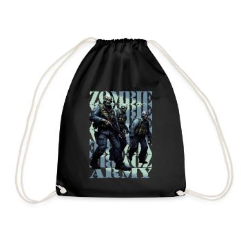 Zombie Army - Drawstring Bag - black - Front