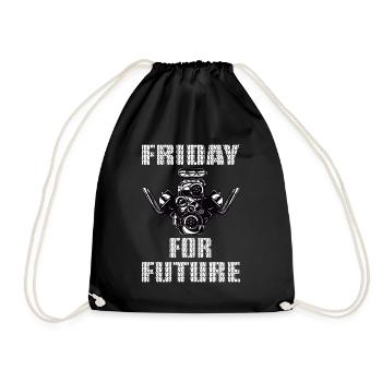 V8 Friday for Future - Drawstring Bag - black - Front