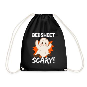 Geister Halloween gruselig Kind Geschenk - Turnbeutel - Schwarz - Vorne