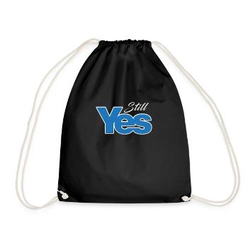 Cadeau d'indépendance écossaise - toujours oui logo - Sac de sport léger - noir - Devant