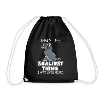 Plongez dans le rire avec notre plaisir - Sac de sport léger - noir - Devant