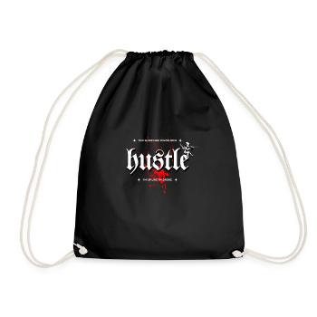 Bouscule-toi dormir comme si tu étais riche Je suis debout comme si j’étais - Sac de sport léger - noir - Devant