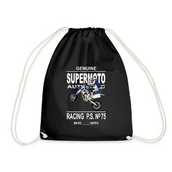 Supermoto - Drawstring Bag - black - Front