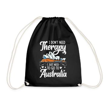 Outback Koala Metropole - Turnbeutel - Schwarz - Vorne