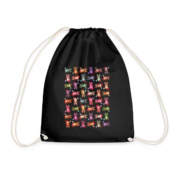 Christmas Dance T-Shirt Funny Xmas Dance - Drawstring Bag - black - Front