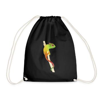 chameleon - Drawstring Bag - black - Front