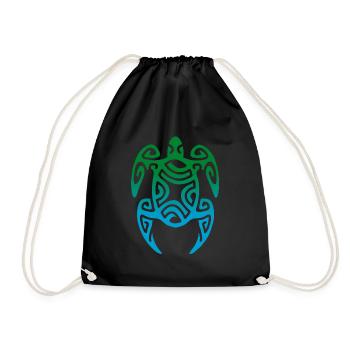 TORTUE (TAHITI) - collection tribale - Sac de sport léger - noir - Devant