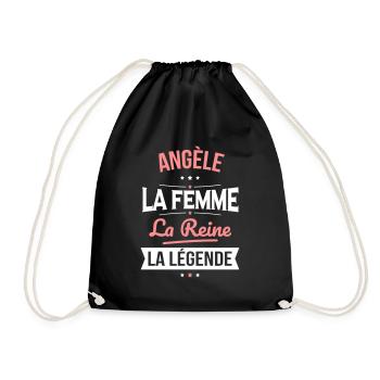 Angèle - La Femme - La Reine - La Légende - Sac de sport léger - noir - Devant