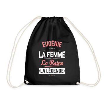 Eugénie - La Femme - La Reine - La Légende - Sac de sport léger - noir - Devant