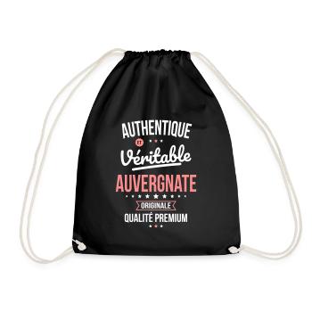 Authentique et véritable Auvergnate - Originale - Sac de sport léger - noir - Devant