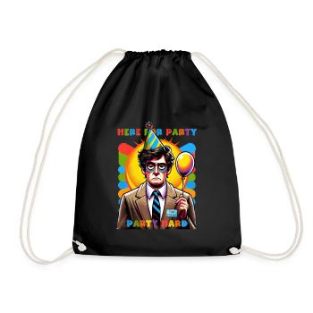 Office Party Enthusiasm Fail - Drawstring Bag - black - Front