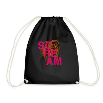 Halloween Scream - Drawstring Bag - black - Front