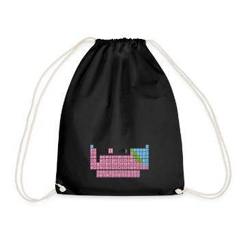 Periodic Table - Drawstring Bag - black - Front