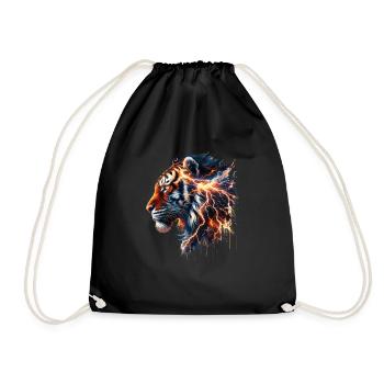 Thunder Tiger Tee - Turnbeutel - Schwarz - Vorne