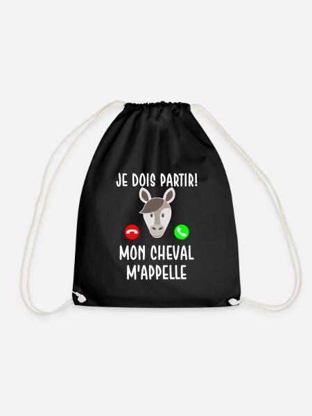 Mon cheval m'appelle - Sac de sport léger - noir
