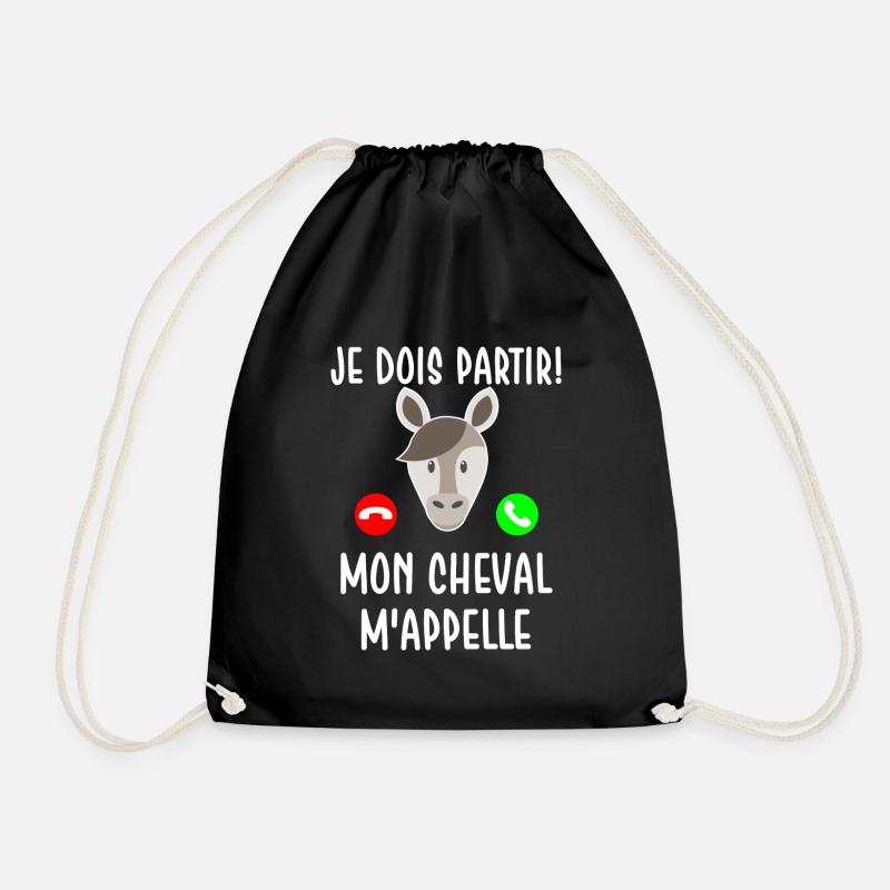 Mon cheval m'appelle - Sac de sport léger - noir