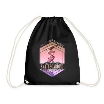 Skateboarding Skate Skater Skateboard Sk8 Vintage - Sac de sport léger - noir - Devant