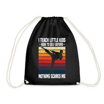 Tang Soo Do Kämpfer | Koreanisch Kämpfen Geschenke - Turnbeutel - Schwarz - Vorne
