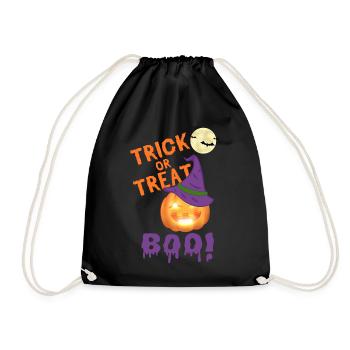 Trick or Treat - Turnbeutel - Schwarz - Vorne