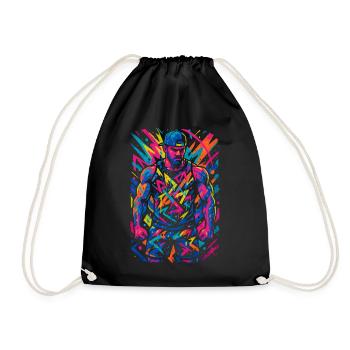Néons - Sac de sport léger - noir - Devant