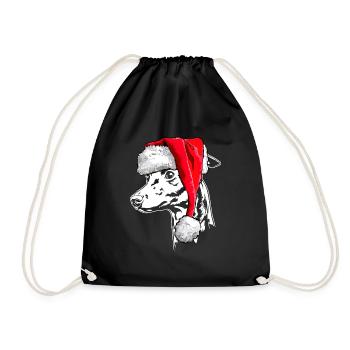 Santa ITALIAN WIND CHIME Christmas Wilsigns - Drawstring Bag - black - Front