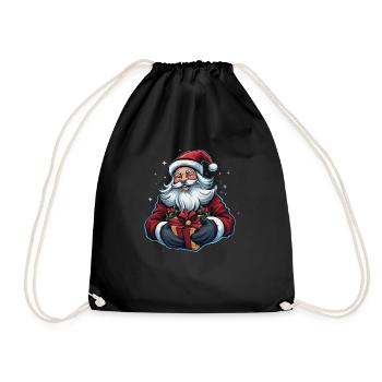 Le Père Noël vous souhaite un joyeux Noël - Sac de sport léger - noir - Devant