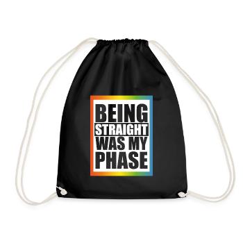 Hetero was my phase - Drawstring Bag - black - Front