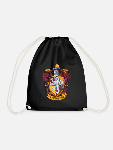 Harry Potter Emblème Gryffondor Peinture - Sac de sport léger - noir