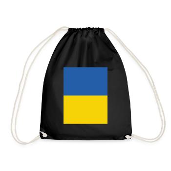 Solidarité avec l’Ukraine - Sac de sport léger - noir - Devant