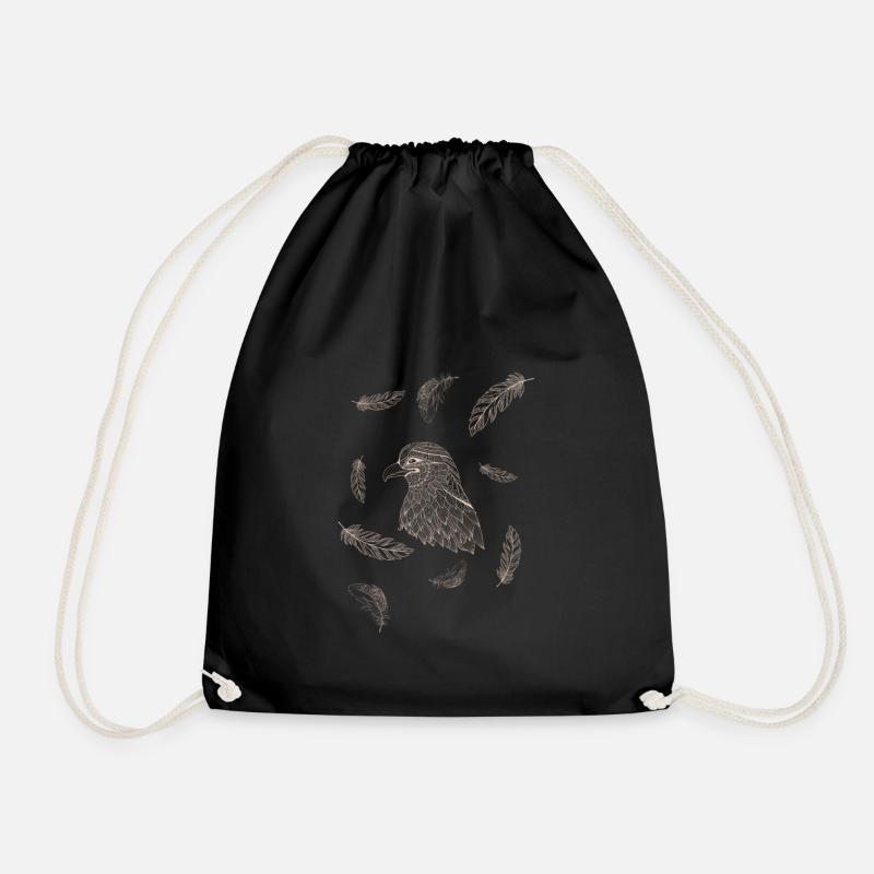 Adler Design - Turnbeutel - Schwarz