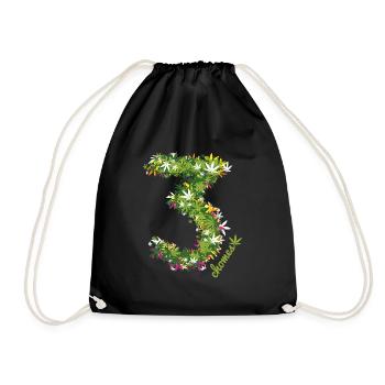Trichomes, the essence of cannabis - Drawstring Bag - black - Front
