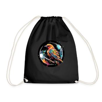 Oiseau Oiseau Songbird Cadeau pour les Fans d’Oiseaux Nature - Sac de sport léger - noir - Devant