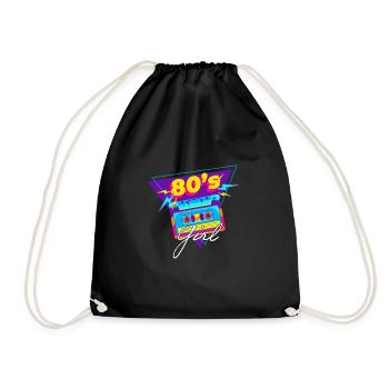 80's| Costume| Bright Colors| Millennials|Humor - Turnbeutel - Schwarz - Vorne