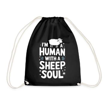 Sheep Sheep Farmer Lamb Farmer - Drawstring Bag - black - Front
