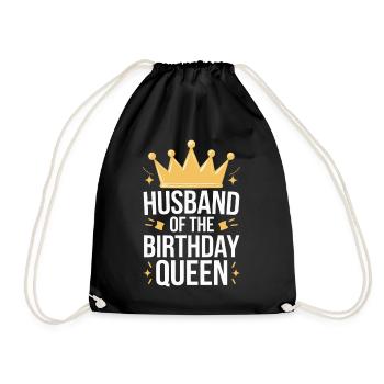 Husband, Spouse, Family, Wedding - Drawstring Bag - black - Front