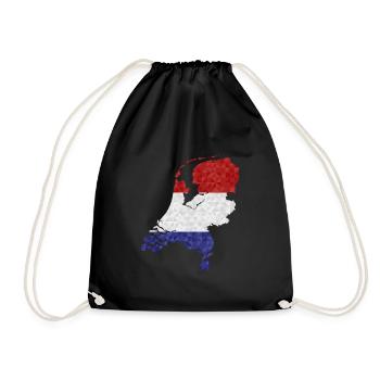 Pays-Bas Drapeau Contour Polygone Holland Drapeau - Sac de sport léger - noir - Devant