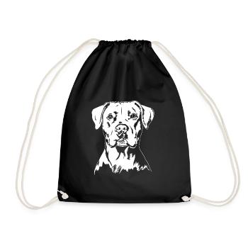 Dogue Argentin Portrait Chien Chien Wilsigns - Sac de sport léger - noir - Devant