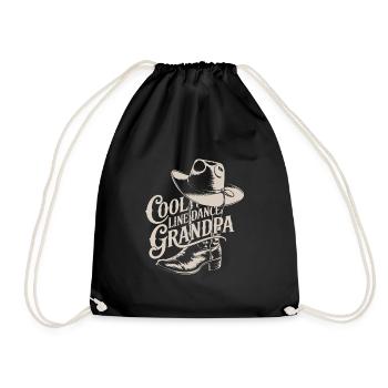 Danse en ligne cool Country Papy - Sac de sport léger - noir - Devant