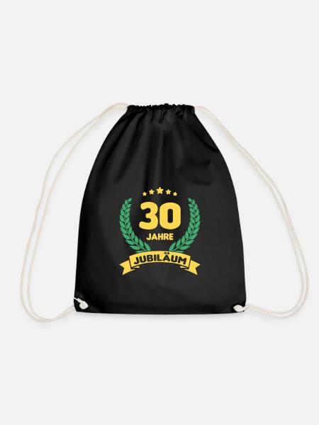 30 Jahre Jubiläum - Turnbeutel - Schwarz